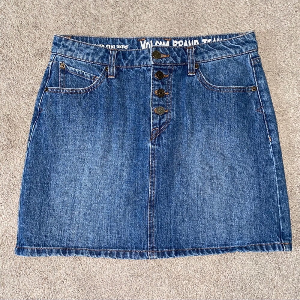 Volcom Brand Denim Skirt